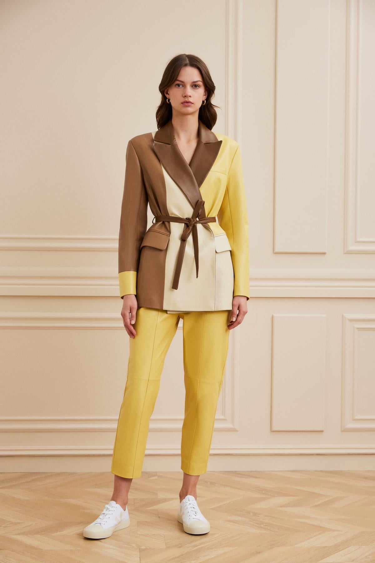 Shaky Women's Leather Jacket Cloud Cream-Lemon Drop-Camel-Cognac