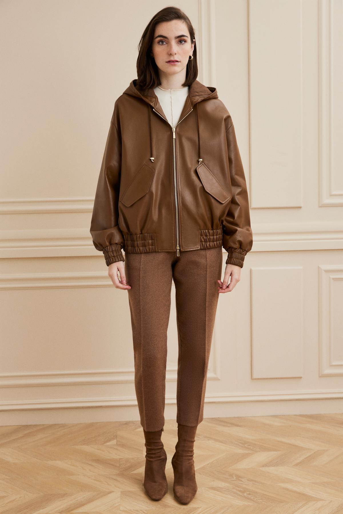 Shaky Women's Leather Jacket Cognac