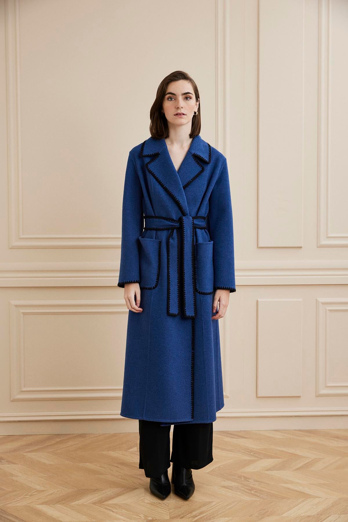 Shaky Women's Loro Piana 97% Wool 3% Cashmere Dress With Python Parlement