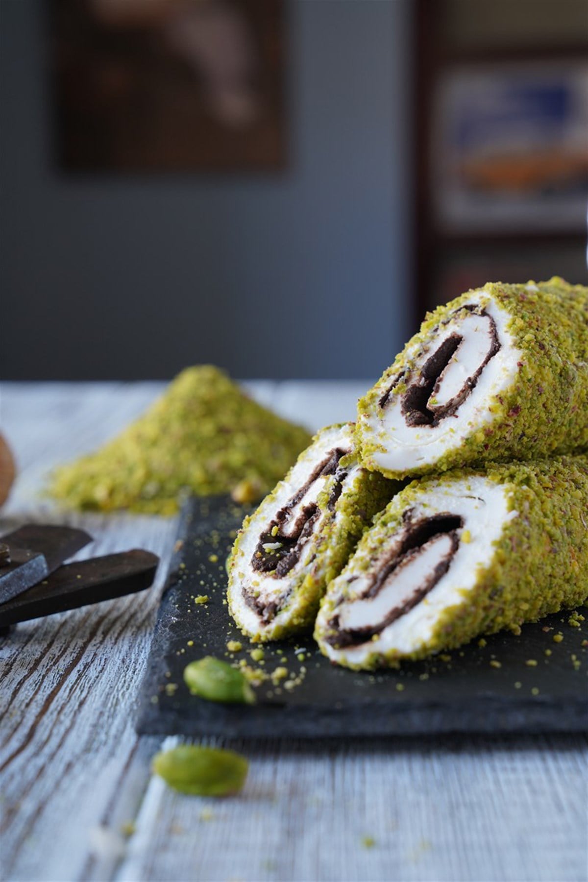 Çikolatalı Sarma Lokum (antep Fıstıklı)