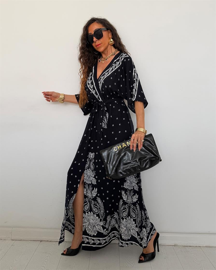 Agata Elbise Lacivert