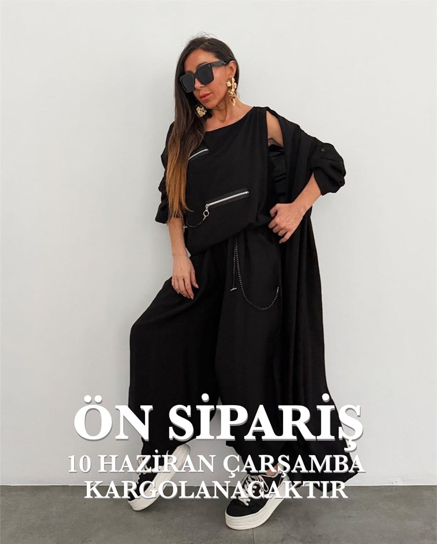 Aida Üçlü Takım Siyah (ÖN SİPARİŞ)