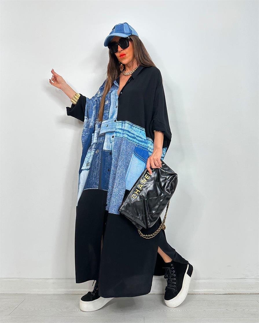 Denim Elbise