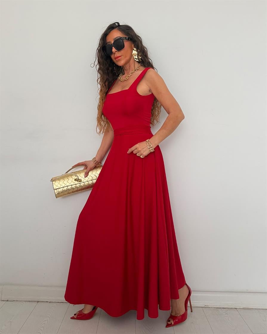 Leydi Elbise Kırmızı