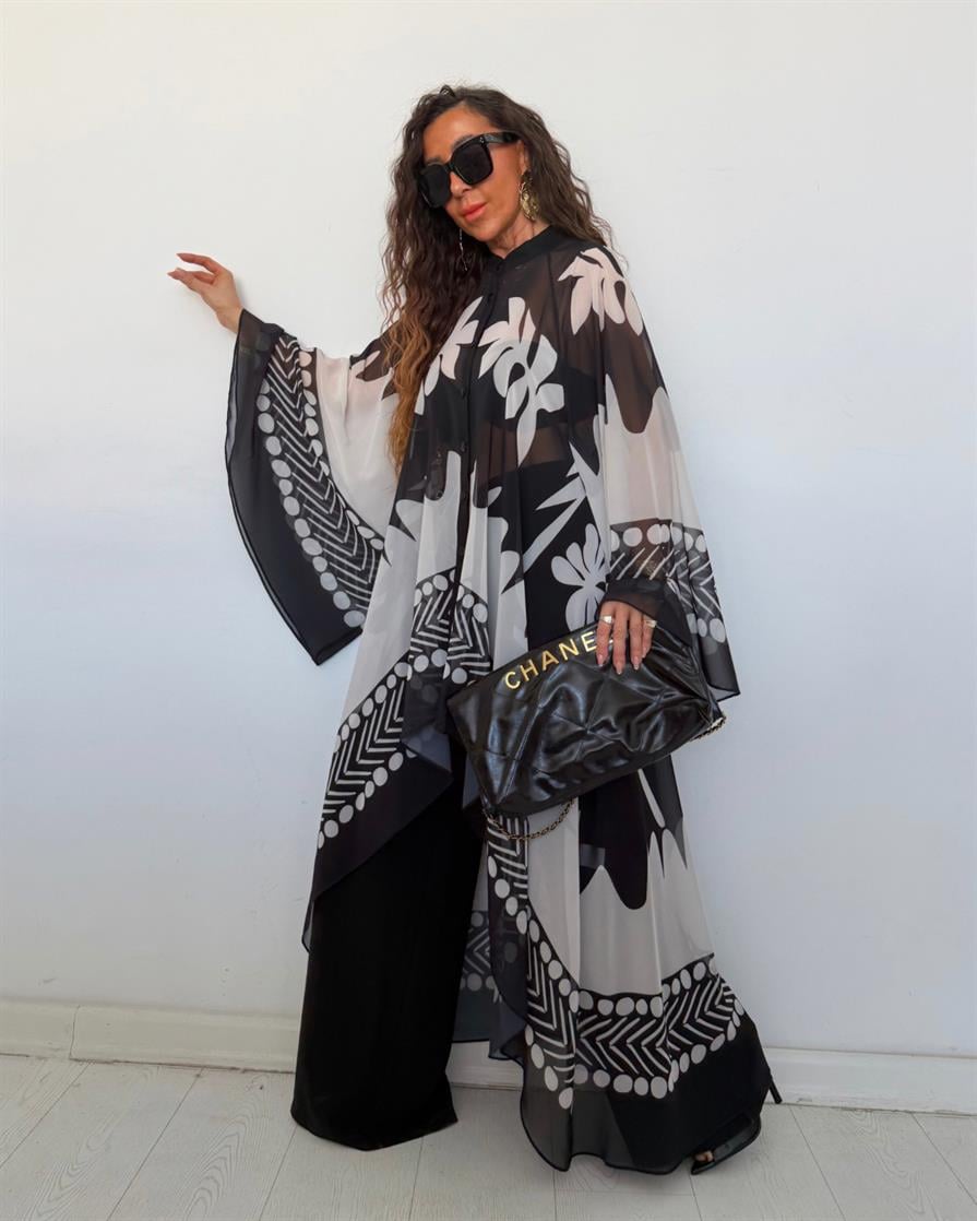 Liana Takım Siyah Beyaz