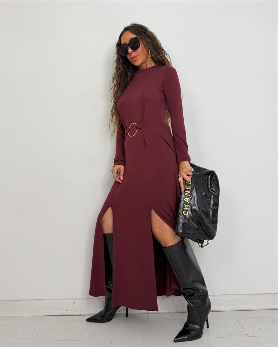 Mery Elbise Bordo