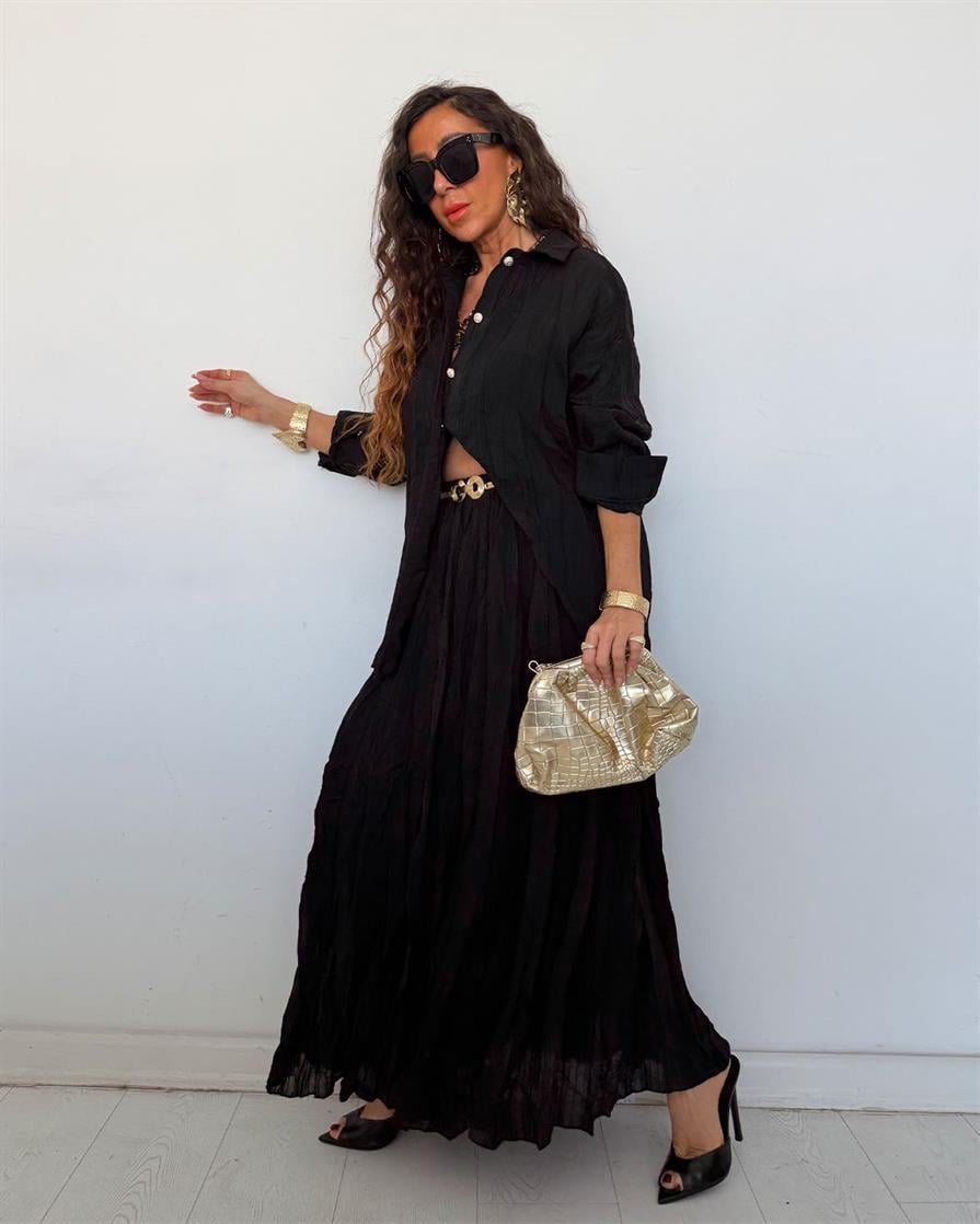 Romeo Etekli Takım Siyah