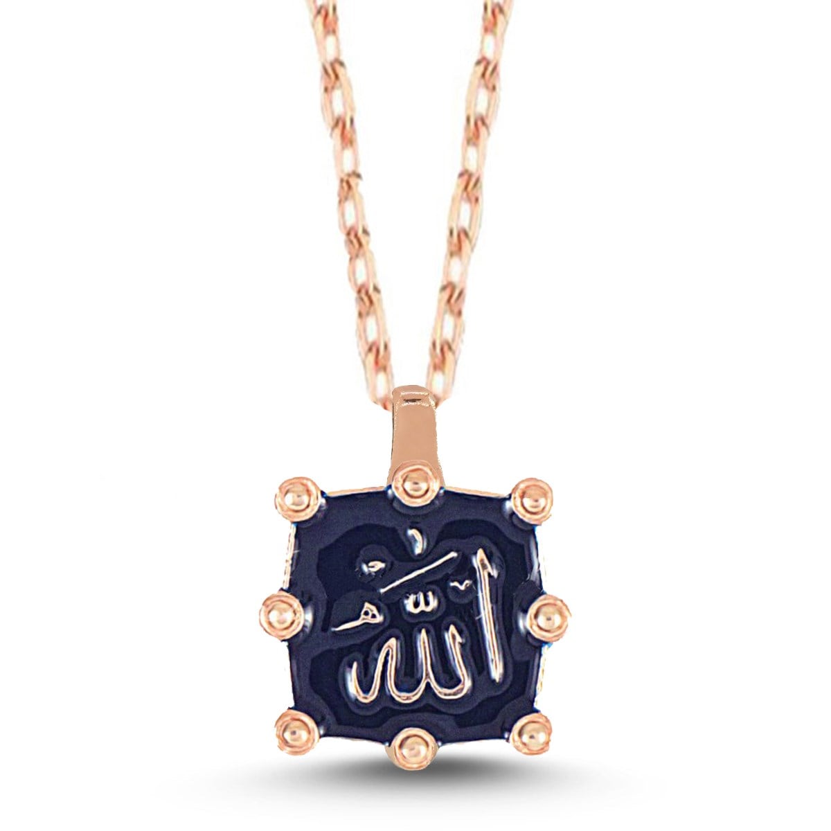ALLAH YAZILI MİNELİ KOLYE