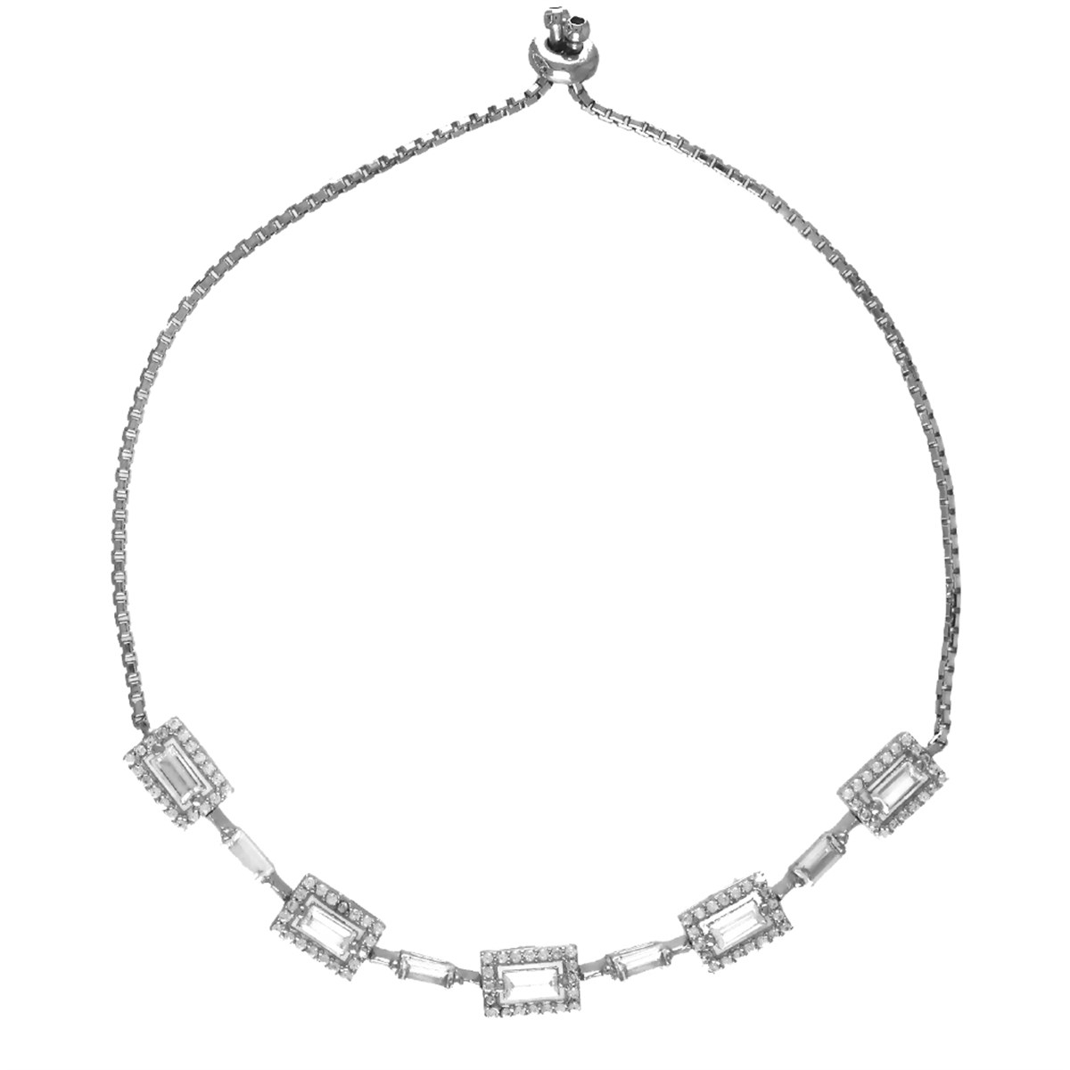 KARE BAGET TAŞLI ASANSÖR SİSTEMLİ BİLEKLİK