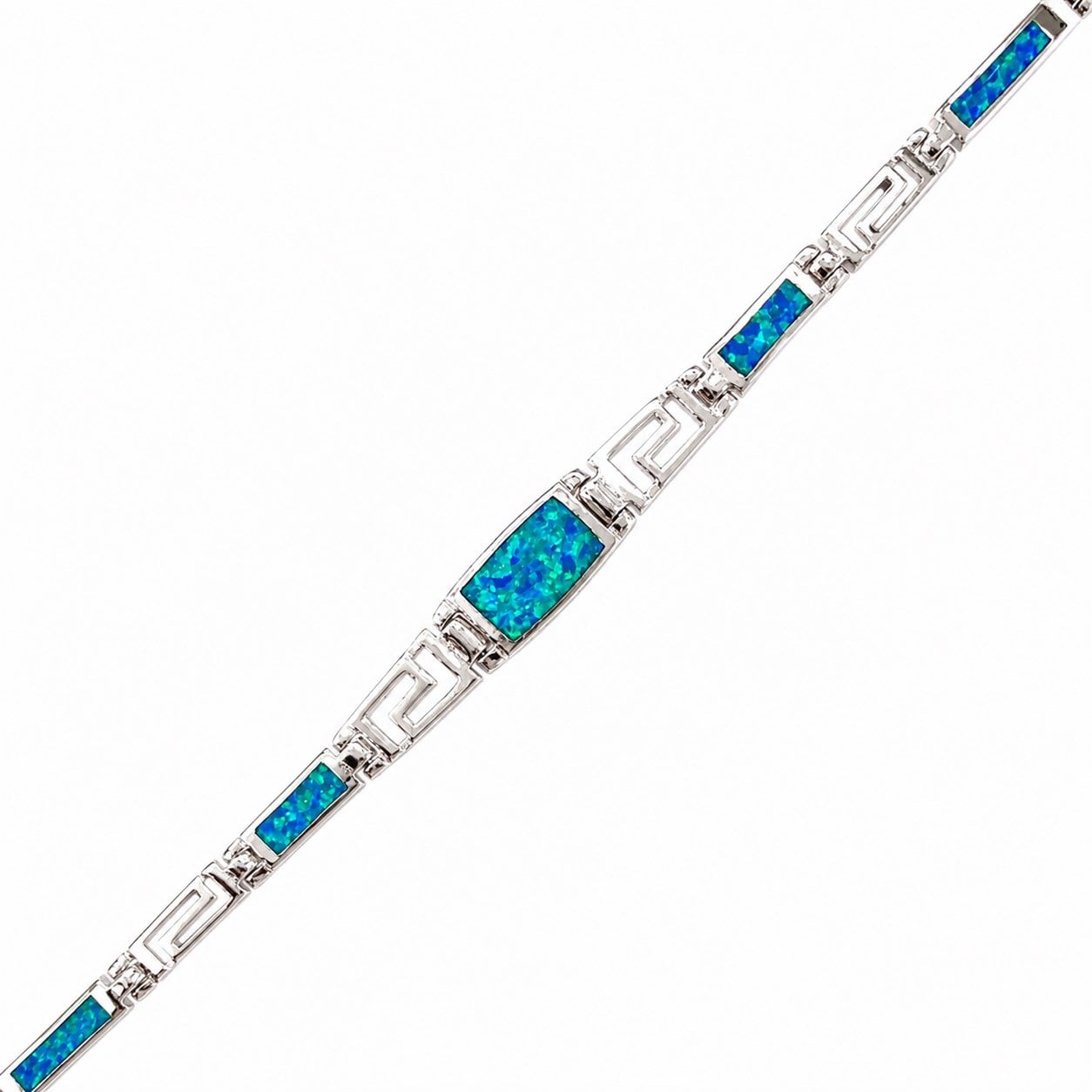Opal Taş | 925 Ayar Gümüş Gerçek Opal Taşlı Bileklik - Gümüş Kadın Opal Bileklik