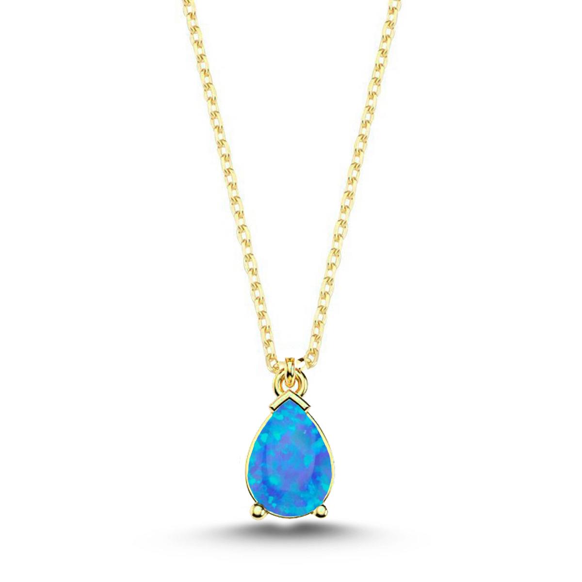OPAL TAŞLI DAMLA KOLYE