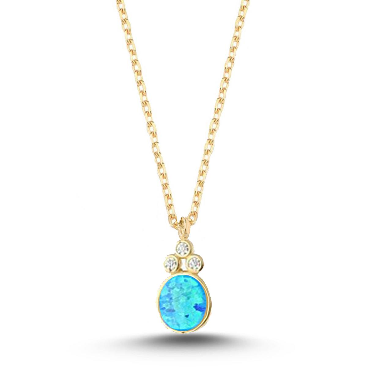 OPAL YUVARLAK TAŞLI KOLYE