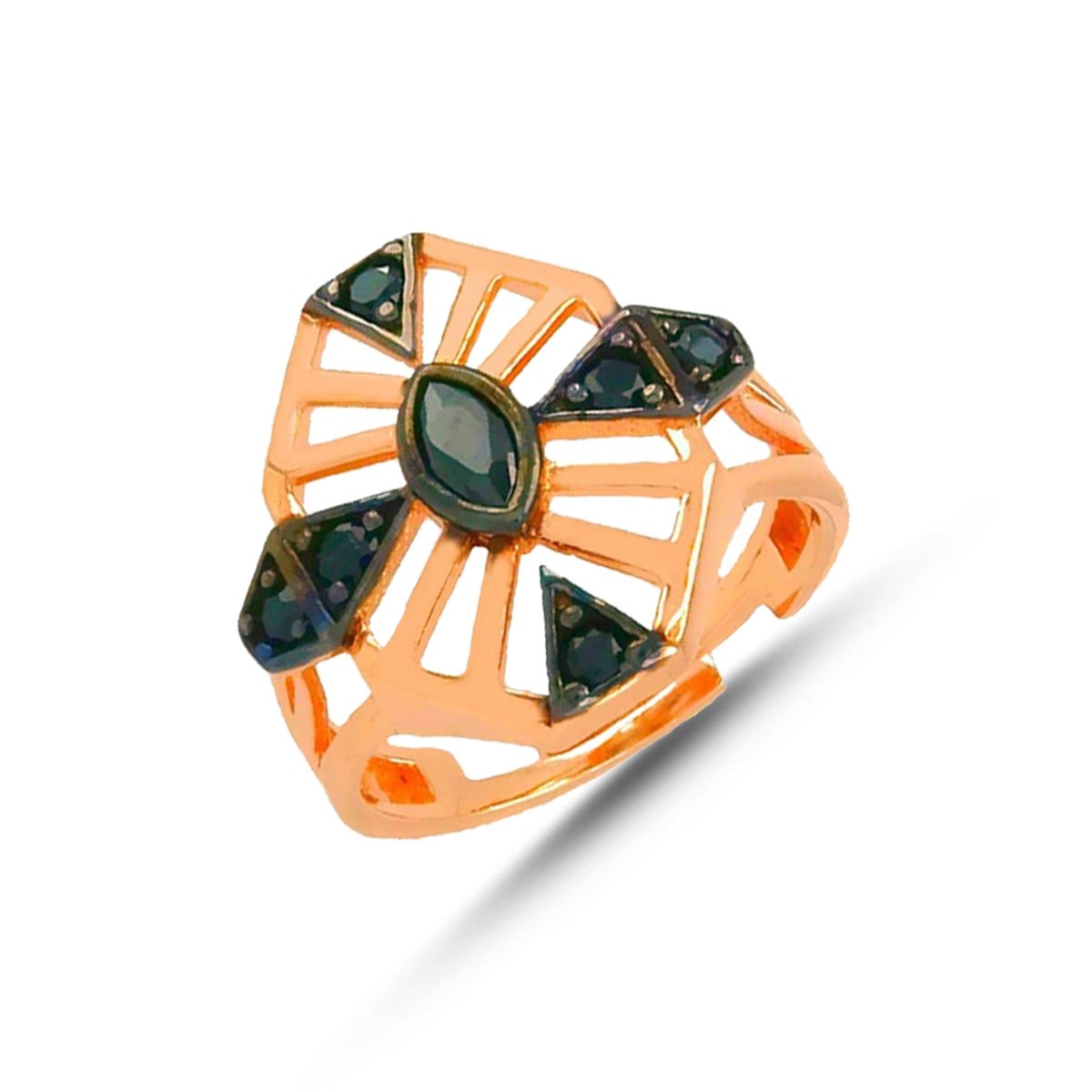 SİYAH TAŞLI YÜZÜK