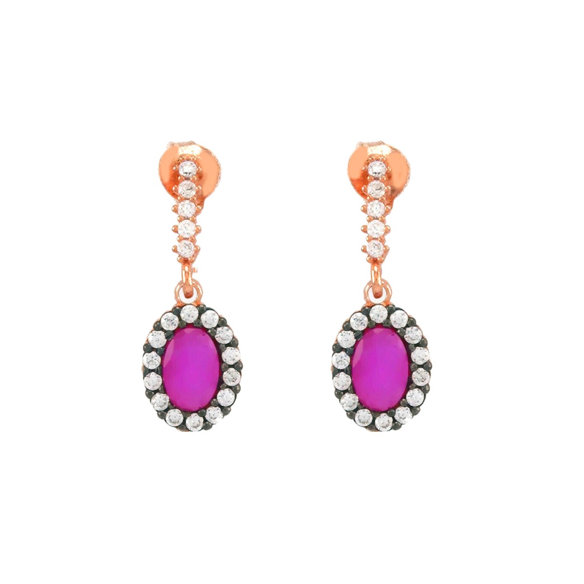 VİDALI OVAL SALLANTILI KÜPE
