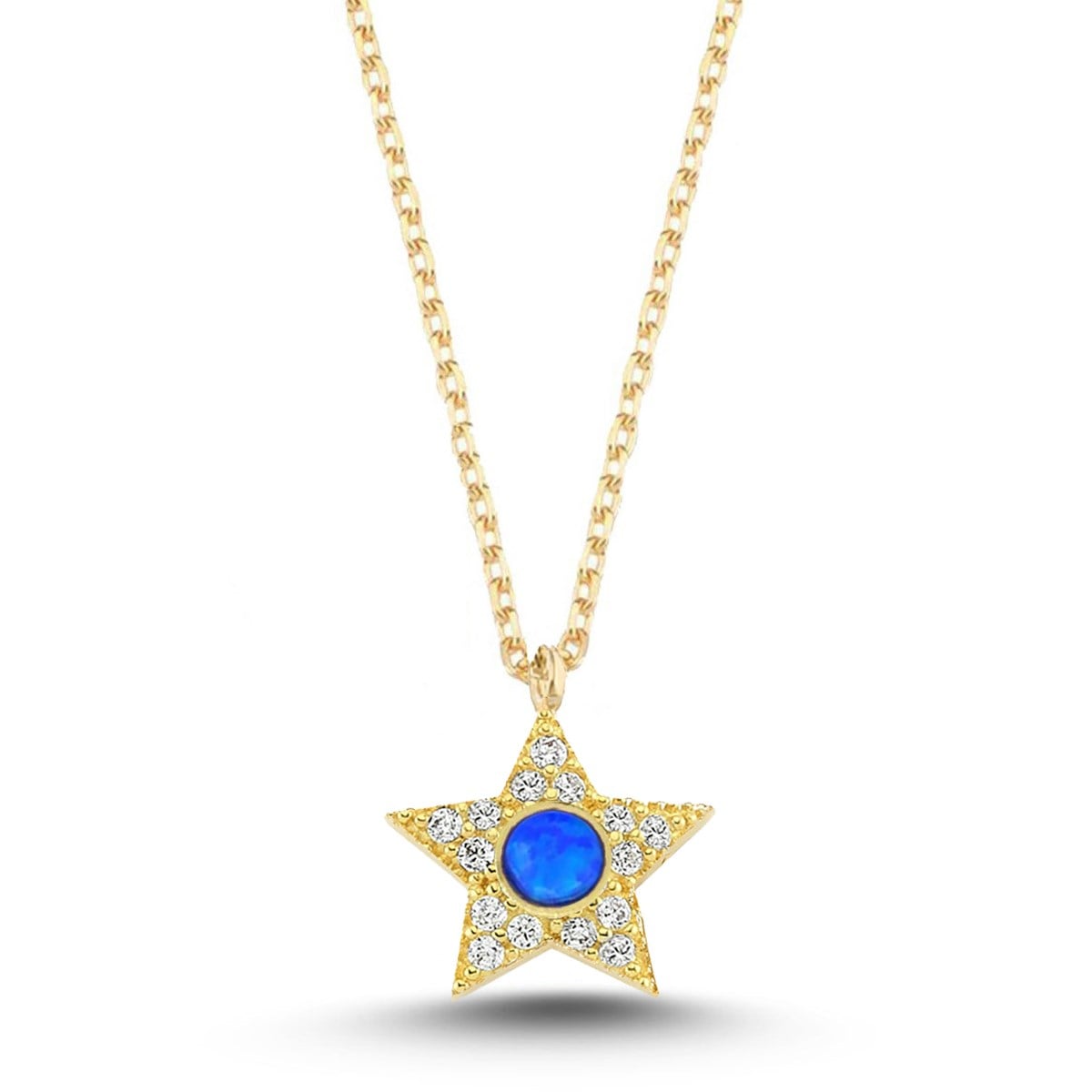 YILDIZ OPAL TAŞLI KOLYE