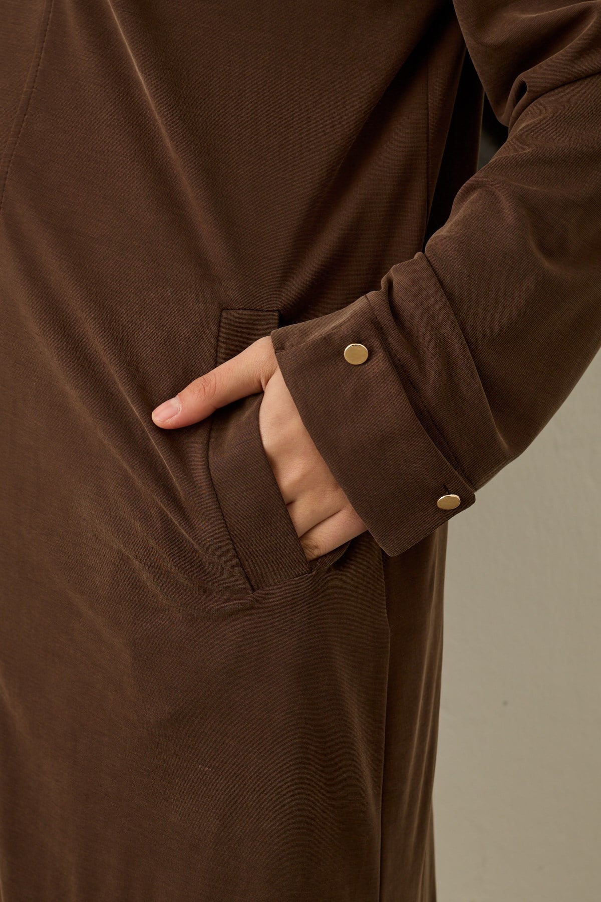 Belisa Fleto Cepli Örme Rayon Pantolonlu Takım KAHVERENGİ