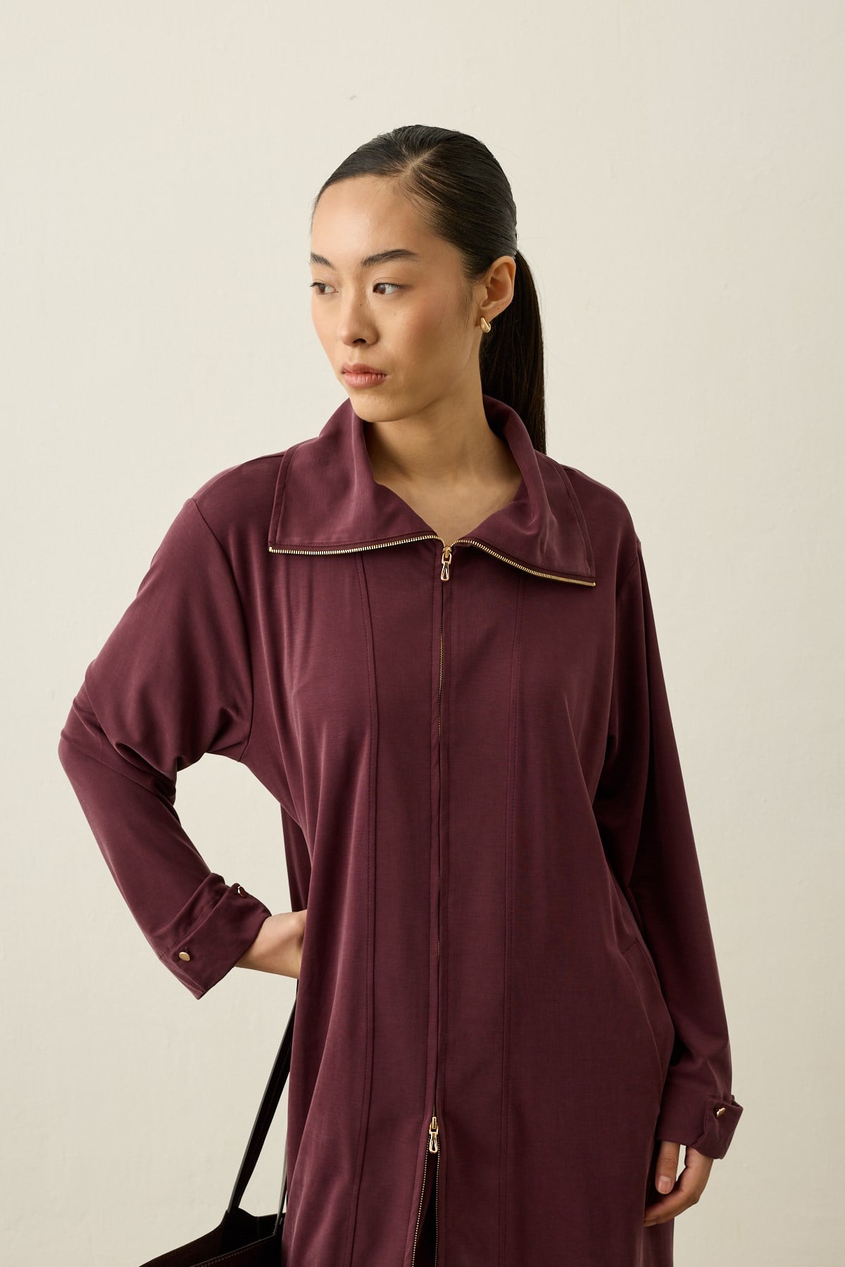 Belisa Fleto Cepli Örme Rayon Pantolonlu Takım MÜRDÜM