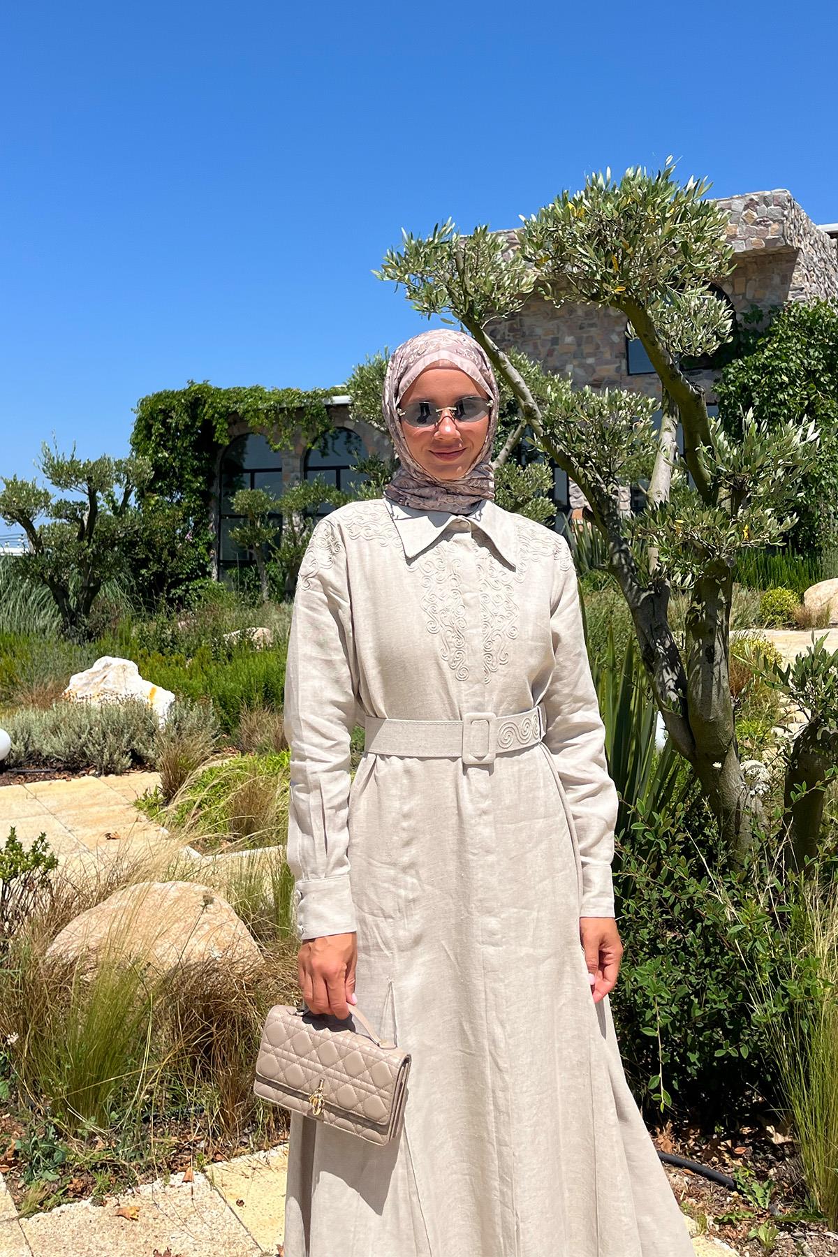 FRIDA ELBİSE NATURE