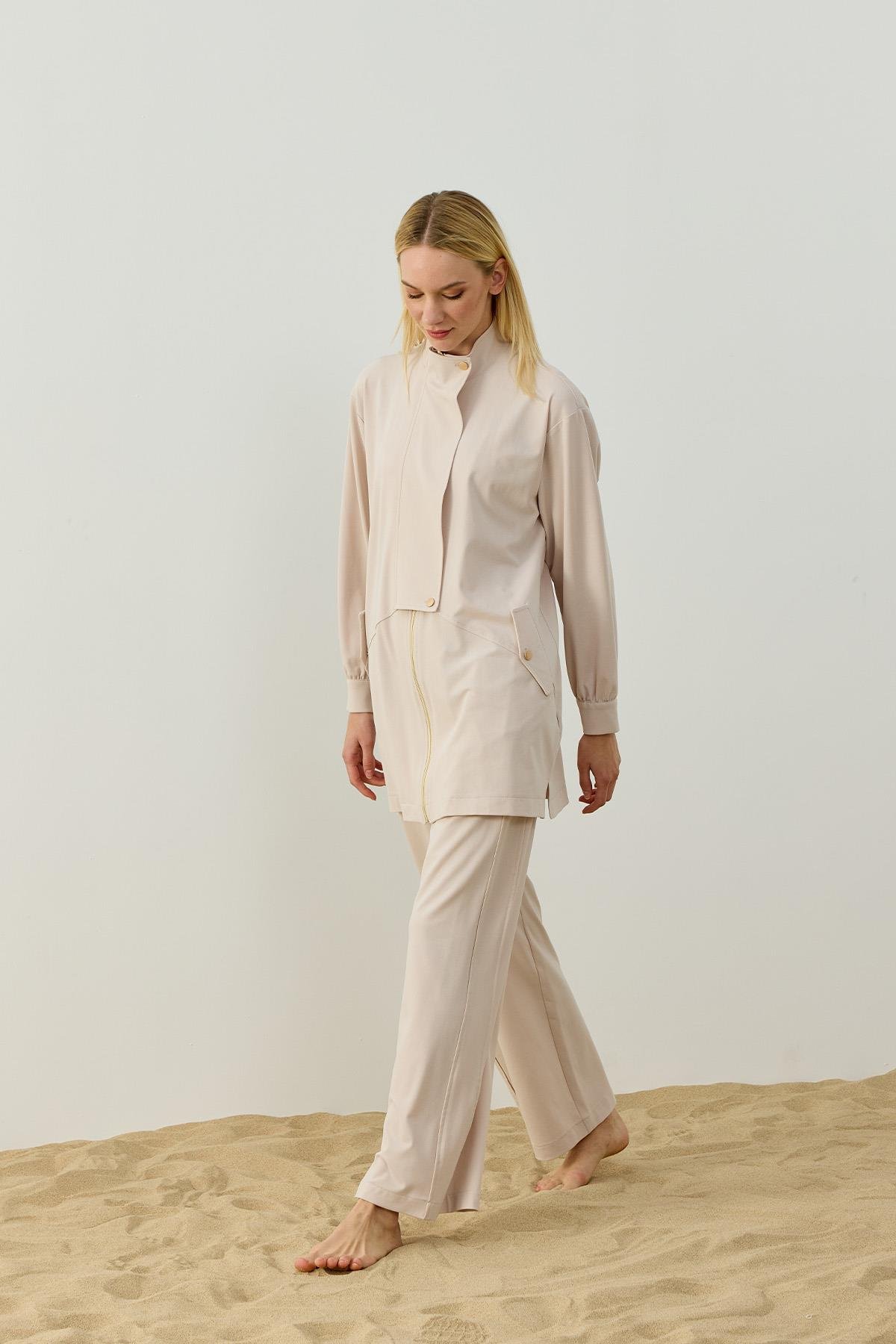 GALE PANTOLONLU TAKIM BEJ