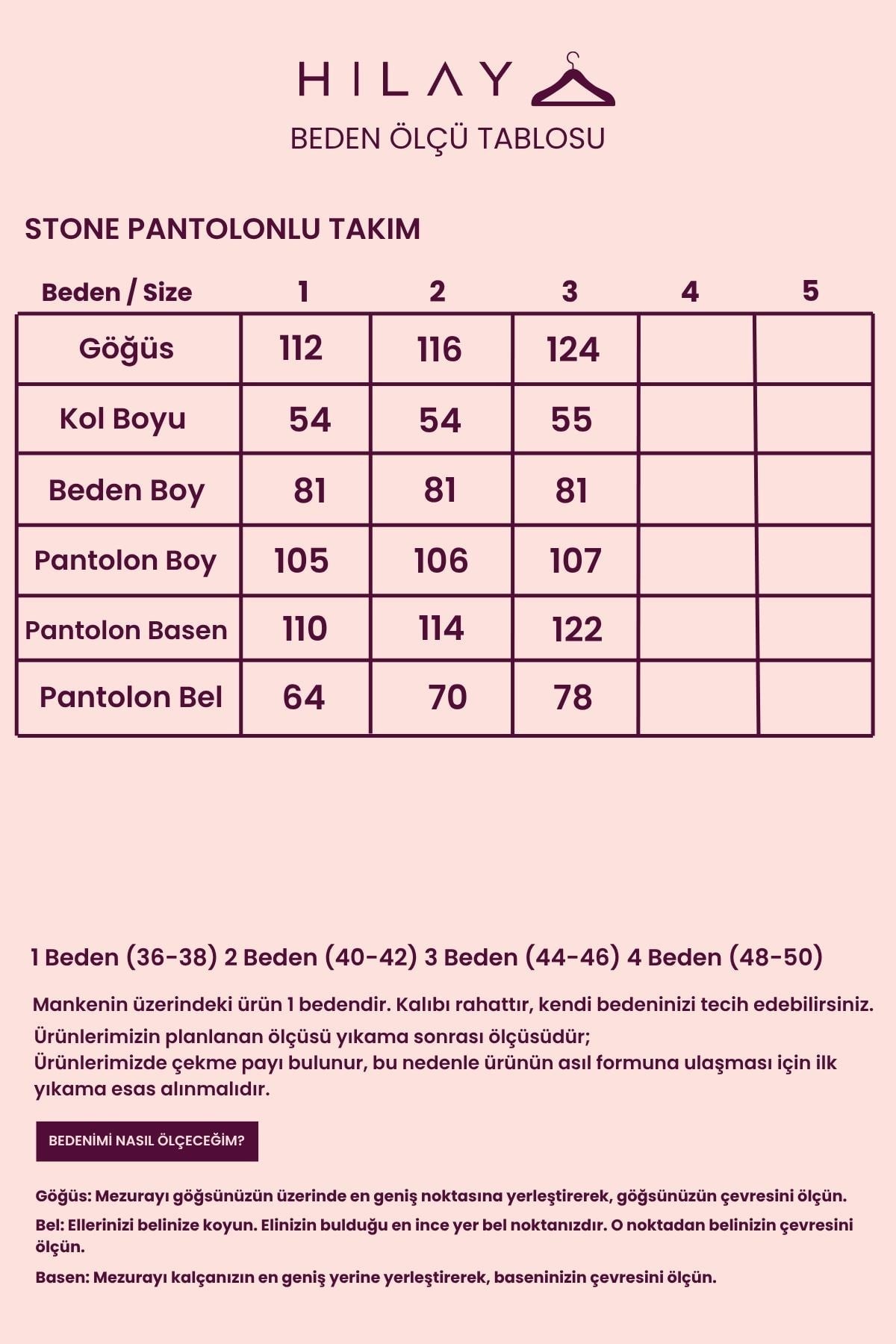 Stone Örme Rayon Eşofman Pantolonlu Takım LACİVERT