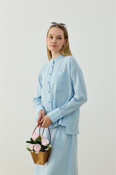 ALBEN ETEKLİ TAKIM BEBE MAVİSİ