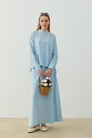 ALBEN ETEKLİ TAKIM BEBE MAVİSİ