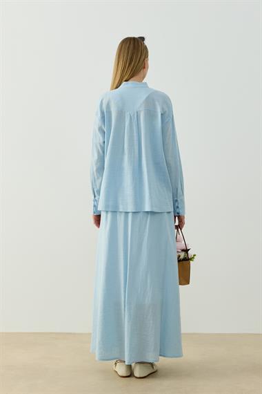 ALBEN ETEKLİ TAKIM BEBE MAVİSİ