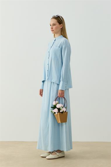 ALBEN ETEKLİ TAKIM BEBE MAVİSİ