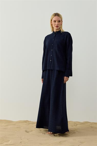 ALBEN ETEKLİ TAKIM LACİVERT