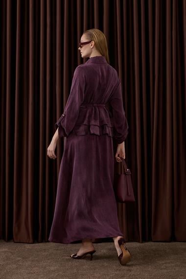 Alice Jakar Garnili Kemerli Etekli Takım MÜRDÜM