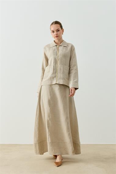 ALICIA KETEN ETEKLİ TAKIM NATURE