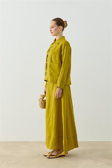 ALICIA KETEN ETEKLİ TAKIM YAĞ YEŞİLİ