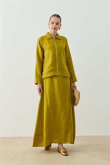 ALICIA KETEN ETEKLİ TAKIM YAĞ YEŞİLİ