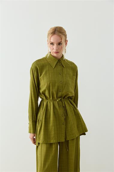 ALONA PANTOLONLU TAKIM YAĞ YEŞİLİ