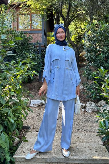 ALVIN PANTOLONLU TAKIM BEBE MAVİSİ