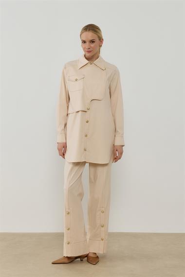 ARYA PANTOLONLU TAKIM KREM