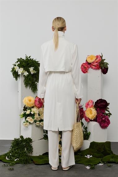 BELDA PANTOLONLU TAKIM BEYAZ