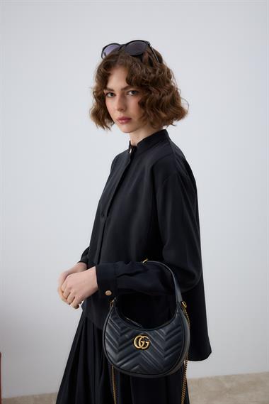 Bianca Allerli Asimetrik Etekli Takım SİYAH