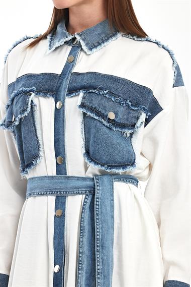 BRIELLA ELBİSE EKRU