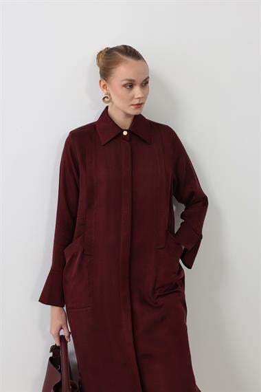 Calvin Aller Cep Detaylı Uzun Tunik MÜRDÜM