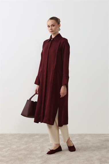 Calvin Aller Cep Detaylı Uzun Tunik MÜRDÜM