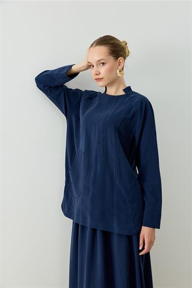 CAMELIA ETEKLİ TAKIM LACİVERT