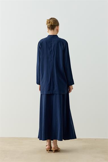 CAMELIA ETEKLİ TAKIM LACİVERT