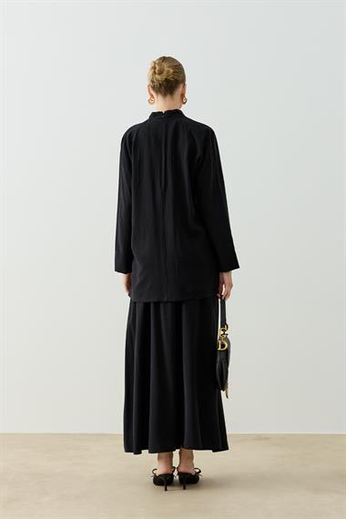 CAMELIA ETEKLİ TAKIM SİYAH