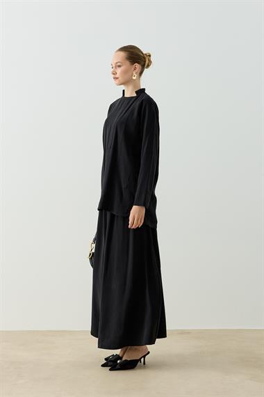 CAMELIA ETEKLİ TAKIM SİYAH