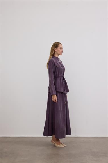 Candy Belden Bağcıklı Etekli Takım MOR