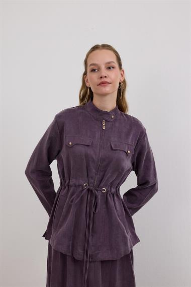 Candy Belden Bağcıklı Etekli Takım MOR