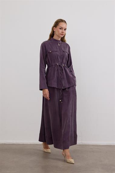 Candy Belden Bağcıklı Etekli Takım MOR