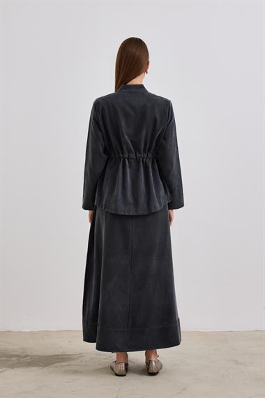 Candy Belden Bağcıklı Etekli Takım SİYAH