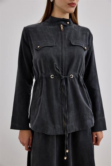 Candy Belden Bağcıklı Etekli Takım SİYAH